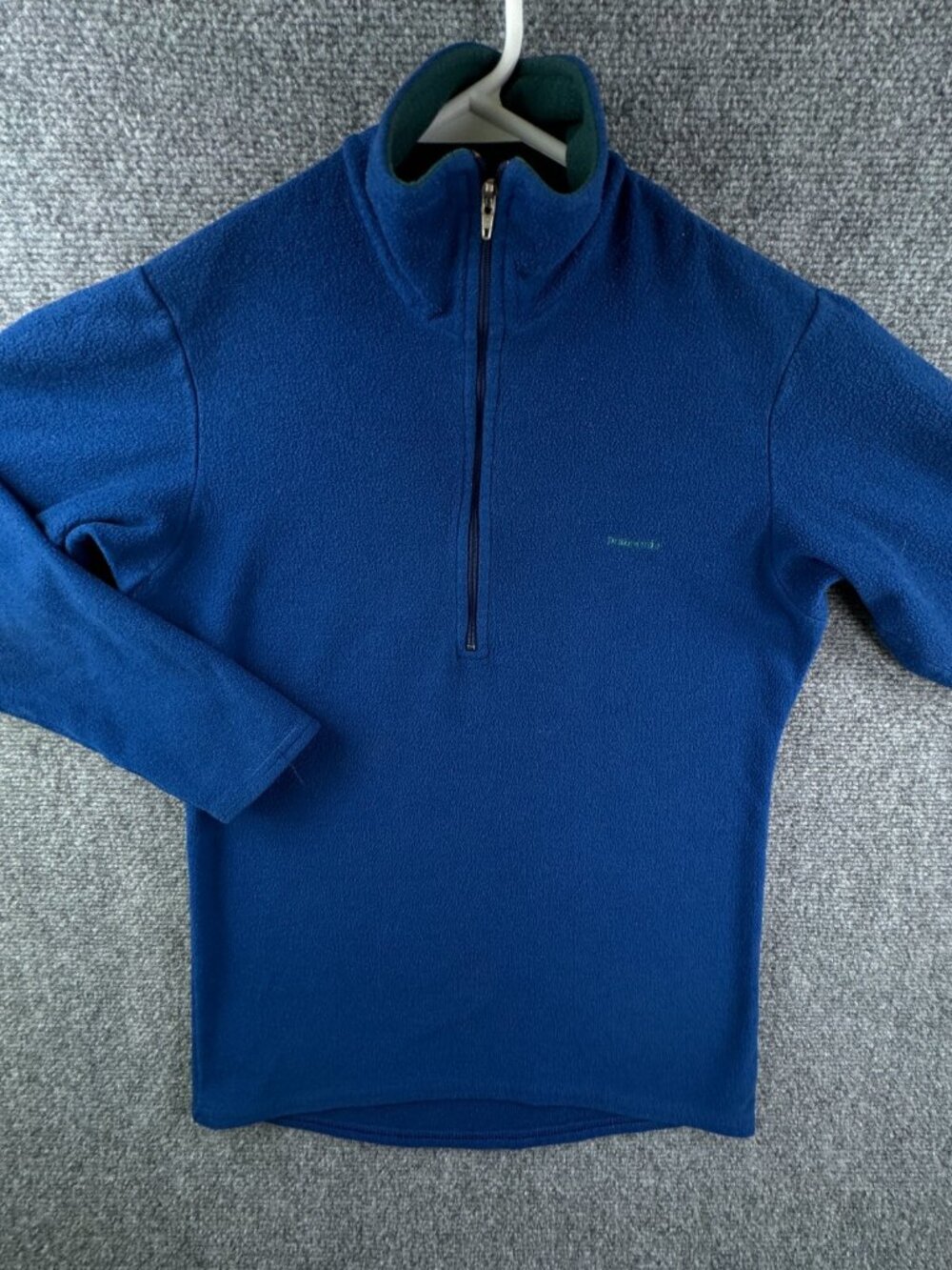 VTG Patagonia Capilene Women Blue Fleece Sweatshirt 1/3 Zip Pullover Outdoors XS